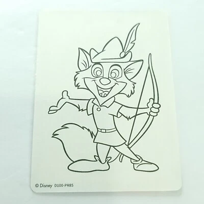 Tarjeta de dibujo de papel de carnaval Robin Hood 2023 divertida 1/1 Disney 100 D100-PR85 Foto 1 de 2