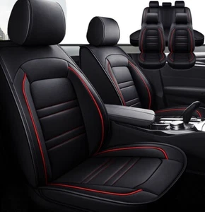 For TOYOTA Car Seat Cover Protector Leather Front Rear Full Set Cushion 5-Seater - Picture 1 of 14
