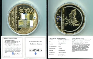 Gigant Medaille 2011 PP "Die 200 Euro Banknote" in Kapsel Ø 70mm #7 - Bild 1 von 1