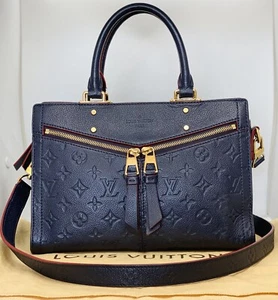 LOUIS VUITTON Embossed Monogram Empreinte Sully PM Marine Rouge Two-Way Bag - Picture 1 of 20