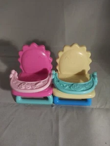 Disney Toy High Chair Doll twins dollhouse chairs plastic sun rainbow kitchen  - Picture 1 of 3