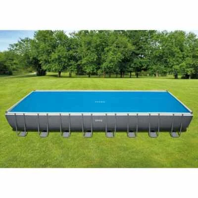 INTEX Solar Poolabdeckung Poolplane Solarplane Pool Abdeckplane Blau Polyethylen - Bild 1 von 4