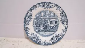 Johnson Brothers England "Coaching Scenes" 8" Salat-Sandwich-B&B-Dessertteller-EG - Bild 1 von 4