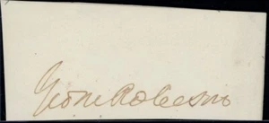 Autografo Segretario Marina George M. Robeson - Foto 1 di 1
