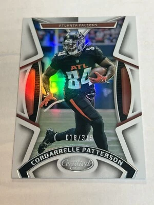 2023 CERTIFIED CORDARRELLE PATTERSON 18/349 MIRROR SILVER FALCONS  - Image 1 of 2