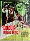 Dracula Prince of Darkness Original French Grande Movie Poster Hammer Lee