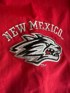 University of New Mexico Lobos Red Windbreaker Jacket XL GUC - Picture 1 of 11
