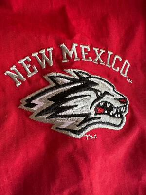 University of New Mexico Lobos Red Windbreaker Jacket  XL GUC - Image 1 of 4