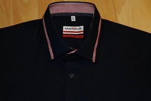 Camisa manga larga MARVELIS como nueva KW 40 - 15 3/4 corte moderno azul oscuro - Imagen 1 de 6