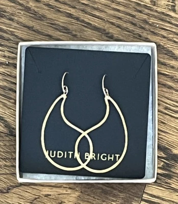 Judith яркий 14K золото заполненное кованый подвеской серьги новый в коробке - Изображение 1 из 2