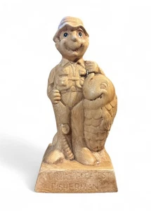 Vintage World's Greatest Fisherman Figurine 8" Inches - Picture 1 of 3
