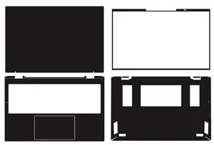 Carbon Vinyl Sticker Cover Skin for MSI AI+Evo 2025 MS-13Q3 (13.3") Laptop Decal - Picture 1 of 22