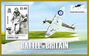 GIBRALTAR 2010 WWII- RAF BATTLE of BRITAIN S/S ** neuf MILITARY PLANES, SPITFIRE - Picture 1 of 1