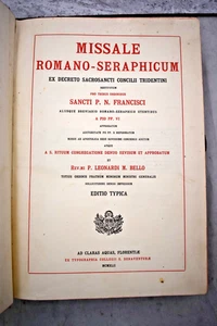Vintage Missale Romanum Seraphicum Book, c.1942 (CU586) chalice co - Picture 1 of 24