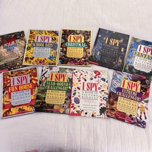 I Spy: A Book of Picture Riddles Lot of 9 Hardcover Books Scholastic Classic 90s - Bild 1 von 9