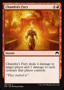 Chandra's Fury -Foil Medium Play MTG Magic Origins - Picture 1 of 1