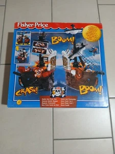 Vintage Mattel 2000 Fisher Price Double Duel Pirate Ship Nuovo - Foto 1 di 4