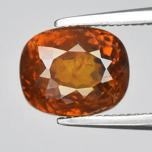 💎 Cuscino 1,99ct 7,3x6mm Granato Grosso Giallo Medio Naturale - Pietra Preziosa Mali - Foto 1 di 4