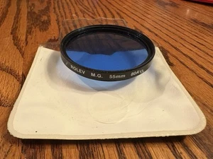 Rolev MG 80A BLUE 55mm Camera Lens Filter Made in Japan cooling - Picture 1 of 2