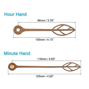 Clock Hands Kits, 5 Set Wooden Mechanism Clock Hand Parts for 12 Inch Clock - - Picture 1 of 5