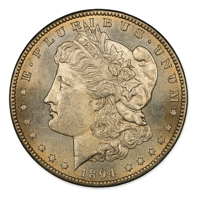 Dólar Morgan de plata 1894 "S" $1 NGC MS62-GRADO EN MI OPINIÓN Foto 1 de 4