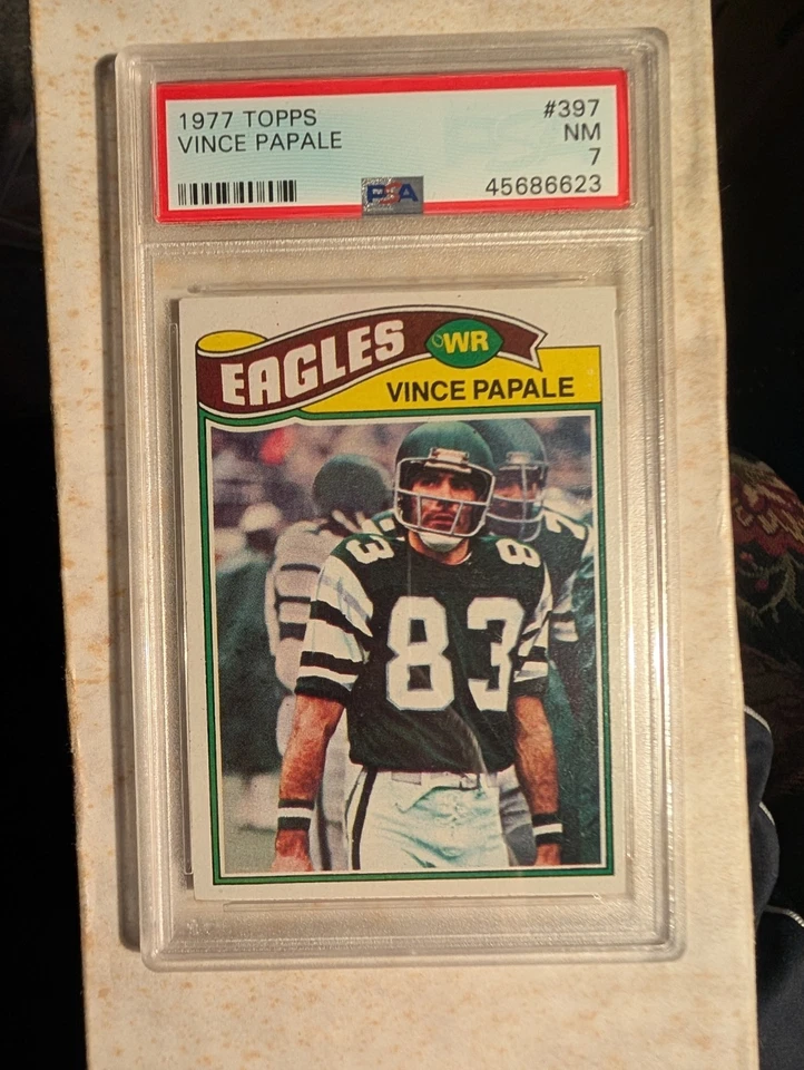 Tarjeta de novato 1977 Topps Vince Papale #397 ~ Eagles Foto 1 de 1