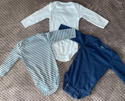 3Pc Miniwear Babies R Us Infant Newborn Long Sleeve One Piece Sz 0-3 Months  - Image 1 of 4