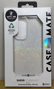 Coque rigide Case-Mate Sheer Stardust Samsung Galaxy A53 5G - Transparente - Photo 1 sur 2