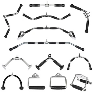 METEOR Cable Pulley Attachment Tricep Rope V Grip LAT Pull Down Gym Accessory - Picture 1 of 122