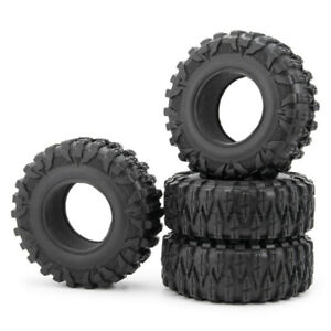 4Pcs 120MM 2.2" Rubber Tyre For 1/10 SCX10 90046 D90 CC01 TRX4 RC Rock Crawler
