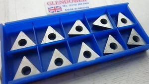 10 Glendower carbide inserts TPMT 220408 K10F ( TPMW220408 432 TPMW TPMT220408 - Picture 1 of 2