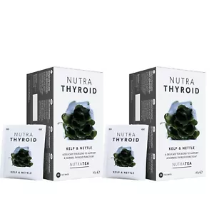 Nutra Tea Tiroide con Alghe e Ortica Erbe 20 Bustine di Tè Biodegradabili - CONFEZIONE DOPPIA - Foto 1 di 6