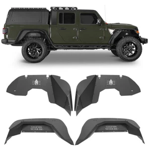 4pcs Front Rear Inner Fender Liner Guard Armor Fit 2020-2025 Jeep Gladiator JT - Picture 1 of 22
