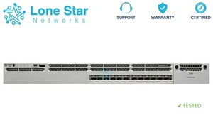 Cisco WS-C3850-12S-E 12-Port SFP Ethernet IP Services Switch - Picture 1 of 2