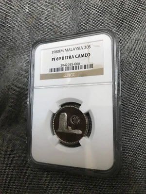 1980FM Malaysia 20 Sen PF69 Ultra Cameo - Image 1 of 2