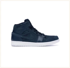 Air Jordan 1 Mid Armory Navy Electrolime - Picture 1 of 5