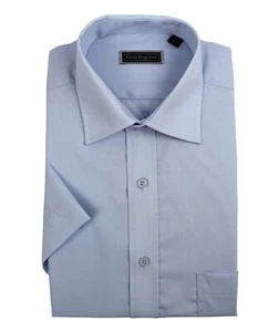 Peter England Mens Plain Short Sleeve Shirt - Picture 1 of 8