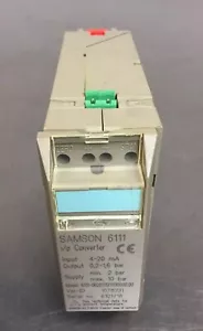 SAMSON AG 6111-0020111311110000.00 I/P Converter Module Loc.3A - Picture 1 of 6