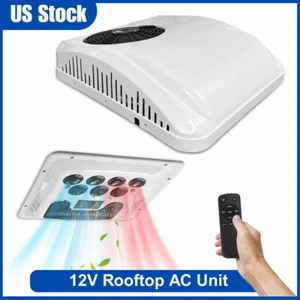12V RV Rooftop Air Conditioner Cool&Heat AC Unit Kit For Caravan Truck Bus Boat - Bild 1 von 14