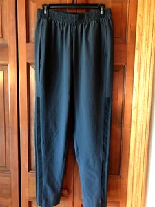 Adidas Jogger Training Pants Perforated Stripe Ankle Zip Size Small S - Picture 1 of 10
