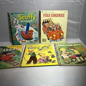 Lot of 5 Vintage A Little Golden Book Copyright or Print Date 1952 To 1977 - Bild 1 von 16