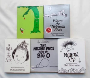 Shel Silverstein; lot of 5 Illustrated Poetry books HC/DJ/VGC - Picture 1 of 7