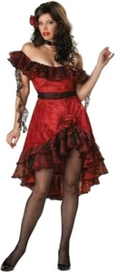 4pc Flamenco Spanish Dancer Sexy Spicy Senorita Halloween Costume Women's Small - Picture 1 of 3