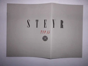 STEYR TYP 55 DAIMLER PROSPEKT ÖSTERREICH 1940 PUCH OLDTIMER SAMMLER - Bild 1 von 5