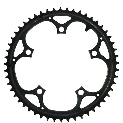Plato 52T 52 Dientes Negro 5 Brazos 130 mm BCD Anillo Grande Repuesto Acero Foto 1 de 4