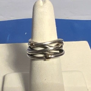 Pandora Cable Wrap Ring 14k Sz 6.5 - Picture 1 of 6