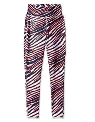Leggings cebra para mujer Houston Texans NFL Zubaz Foto 1 de 4