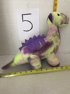 Hug Fun Hugfun Green Purple Brontosaurus Plush Toy Dinosaur Stuffed Animal 🦕 - Picture 1 of 8