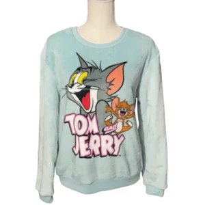 Ropa Híbrida Tom y Jerry Azul Polar Sudadera Woobies Talla Pequeña Nueva con Etiquetas - Imagen 1 de 4
