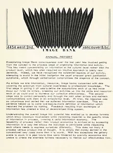 IMAGE BANK ANNUAL REPORT Vancouver 1971 Mail Art: Michael Morris, Vincent Trasov - Picture 1 of 10